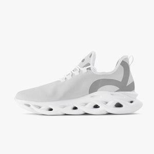 Rayboiii Bounce White Mesh Knit Sneakers