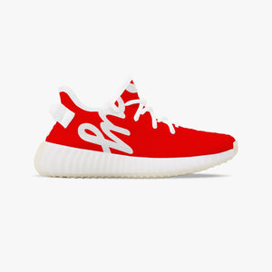 Rayboiii Kids' Mesh Knit Red Sneakers