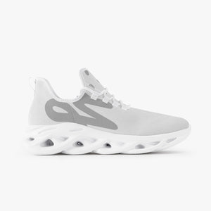 Rayboiii Bounce White Mesh Knit Sneakers