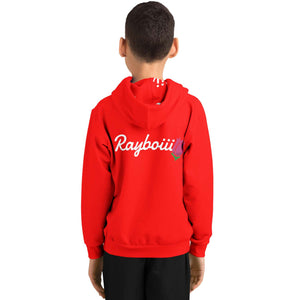 Rayboiii X Love Classic Kids Petal Red Hoodie