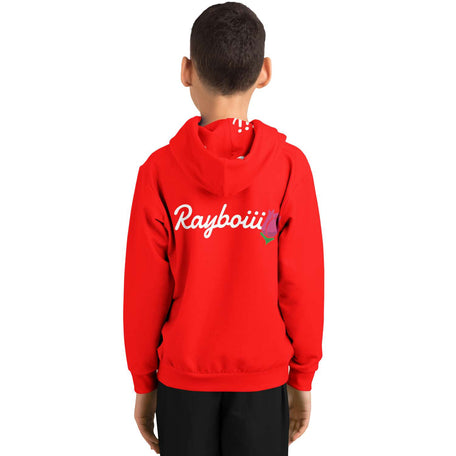 Rayboiii X Love Classic Kids Petal Red Hoodie