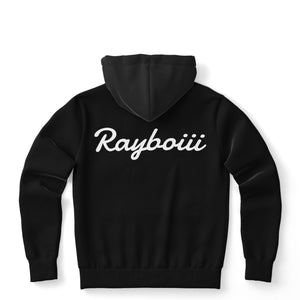 Rayboiii Black Brush Fleece interior Hoodie