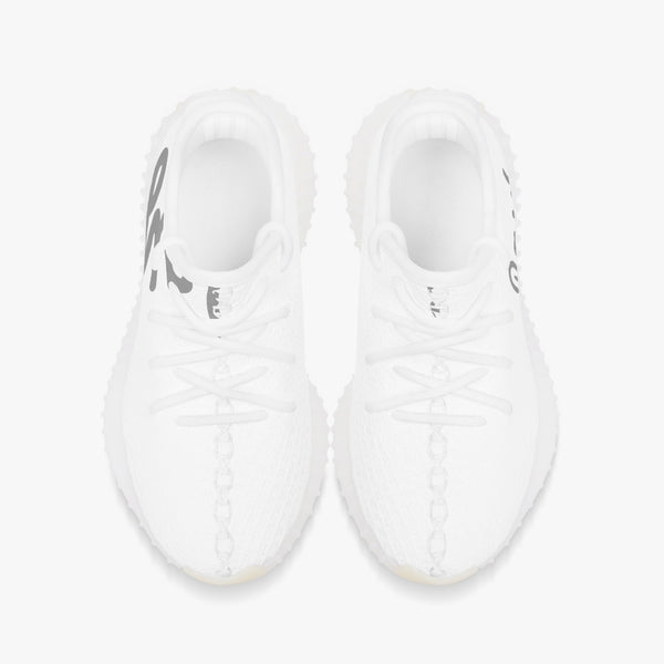 Load image into Gallery viewer, Rayboiii Kids' Mesh Knit White Sneakers