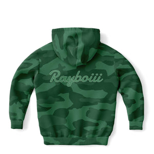 Rayboiii Camouflage Kids Hoodie