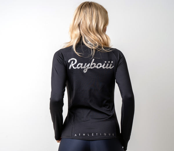 Load image into Gallery viewer, Rayboiii Womens Zip Track Top with thumb insert & Headphones pocket