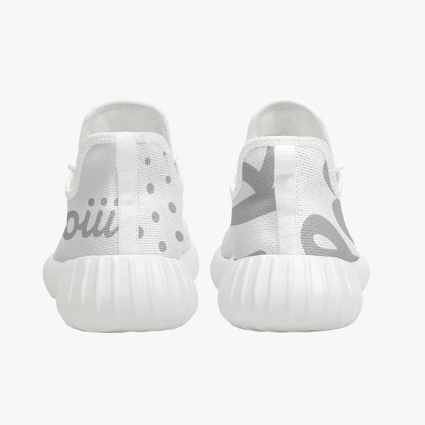 Load image into Gallery viewer, Rayboiii Mesh Knit Ice White Sneakers