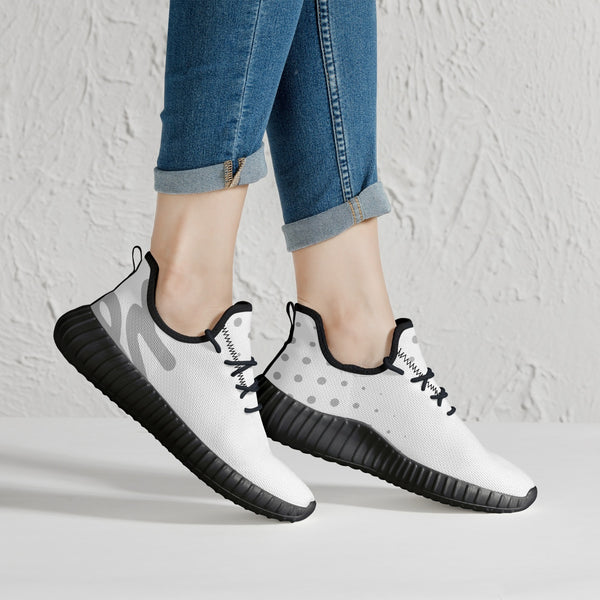 Load image into Gallery viewer, Rayboiii Mesh Knit Ice White Sneakers