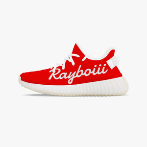 Rayboiii Kids' Mesh Knit Red Sneakers