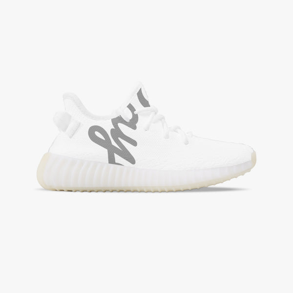 Load image into Gallery viewer, Rayboiii Kids' Mesh Knit White Sneakers