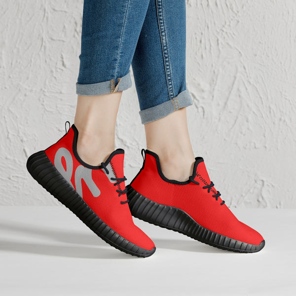 Load image into Gallery viewer, Rayboiii Mesh Knit Red Sneakers
