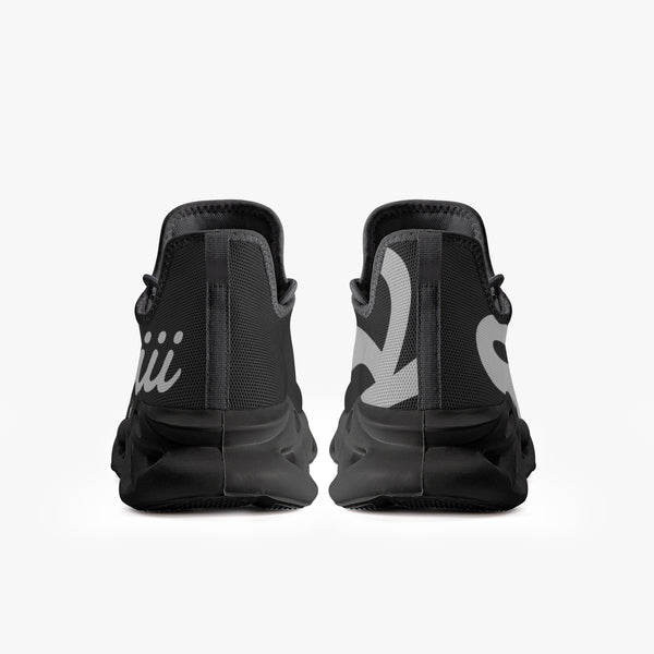Load image into Gallery viewer, Rayboiii Bounce Black Mesh Knit Sneakers
