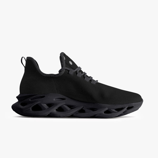 Load image into Gallery viewer, Rayboiii Bounce Black Mesh Knit Sneakers
