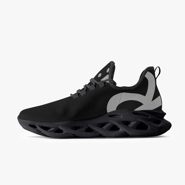 Load image into Gallery viewer, Rayboiii Bounce Black Mesh Knit Sneakers
