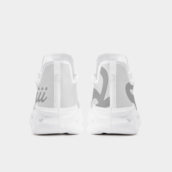 Load image into Gallery viewer, Rayboiii Bounce White Mesh Knit Sneakers
