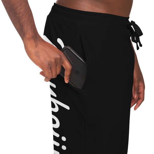 Load image into Gallery viewer, Rayboiii Black Athletic Jogging Bottoms
