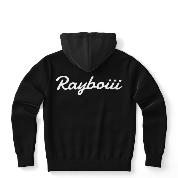 Load image into Gallery viewer, Rayboiii Black Brush Fleece interior Hoodie
