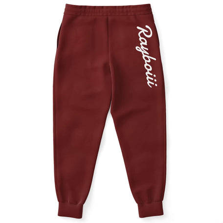 Rayboiii Maroon Jogging Bottoms