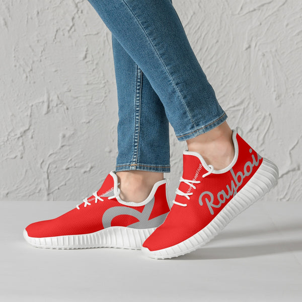 Load image into Gallery viewer, Rayboiii Mesh Knit Red Sneakers
