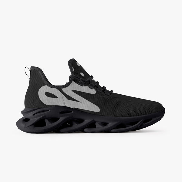Load image into Gallery viewer, Rayboiii Bounce Black Mesh Knit Sneakers
