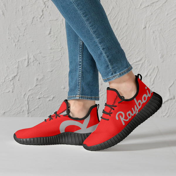 Load image into Gallery viewer, Rayboiii Mesh Knit Red Sneakers
