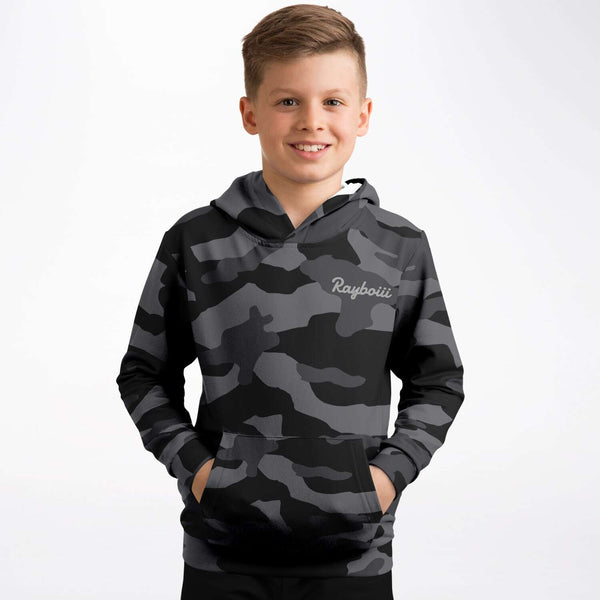 Load image into Gallery viewer, Rayboiii Camouflage Kids Hoodie
