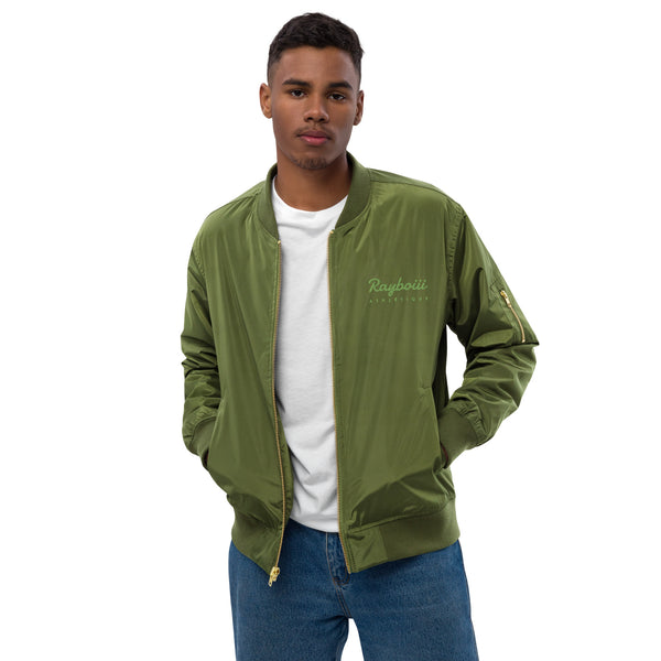Load image into Gallery viewer, Rayboiii Athlétique Recycled Bomber Jacket
