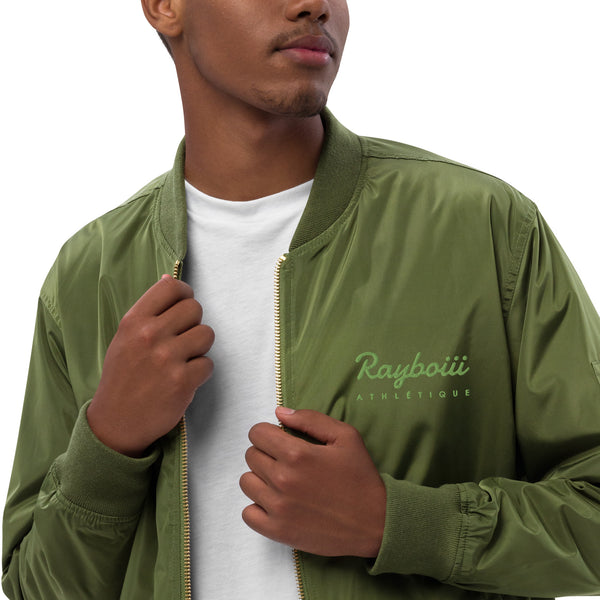 Load image into Gallery viewer, Rayboiii Athlétique Recycled Bomber Jacket
