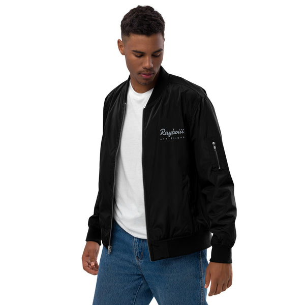 Load image into Gallery viewer, Rayboiii Athlétique Recycled Bomber Jacket

